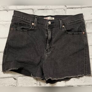 Signature by Levi Strauss Women’s Black Denim Cutoff Jean Shorts Size 31